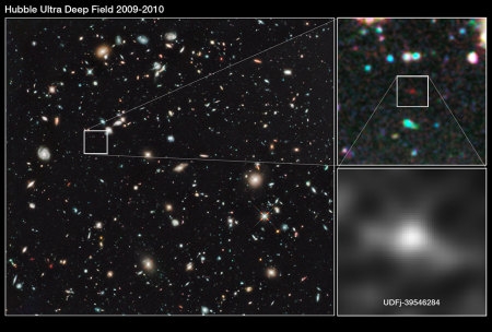 Наиболее отдалённая известная галактика UDFj-39546284